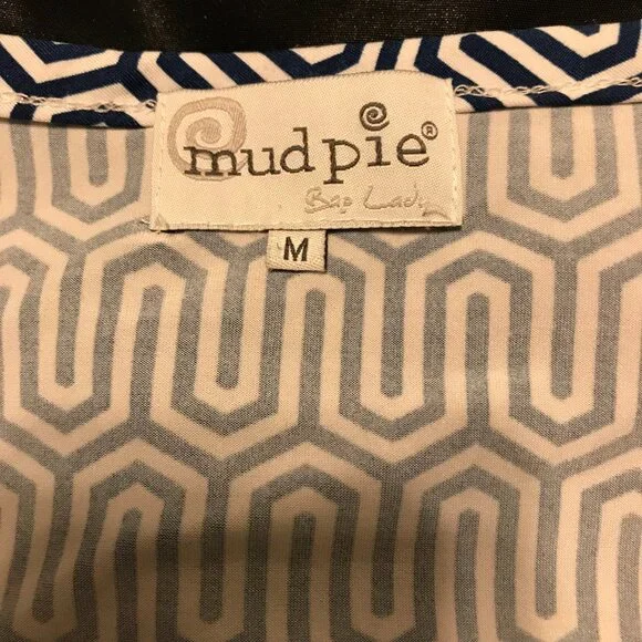 Blue & White Designs Mud Pie Dress - Picture 4 of 5